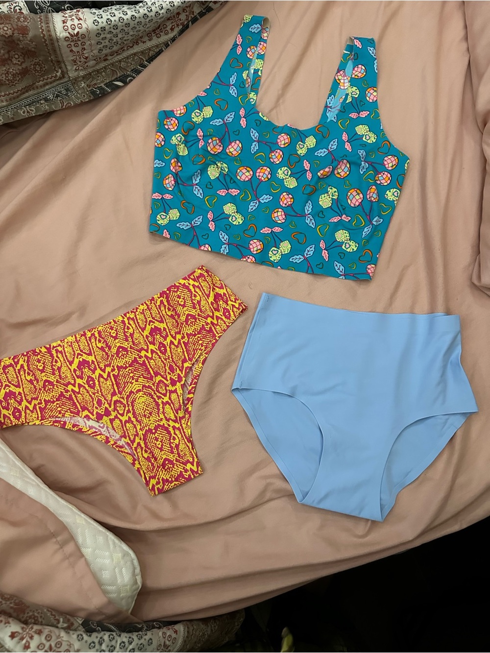 NWOT Cheek Boss Panties and Bra set